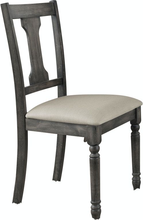 Wallace - Side Chair (Set of 2) - Gray / Tan