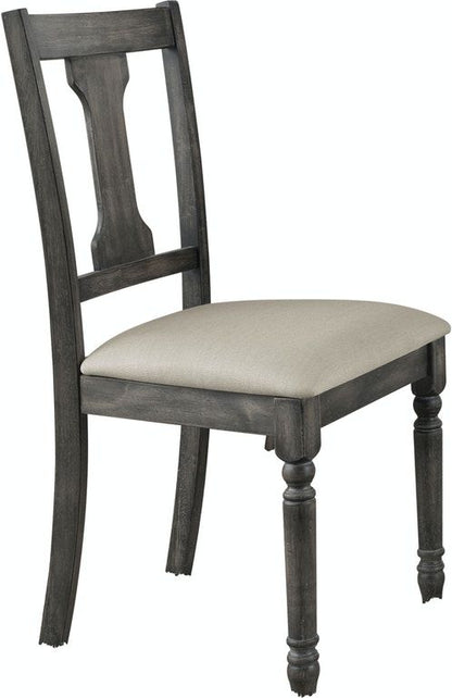 Wallace - Side Chair (Set of 2) - Gray / Tan