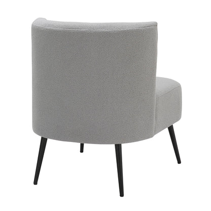 Fran - Contemporary Slipper Chair - Gray