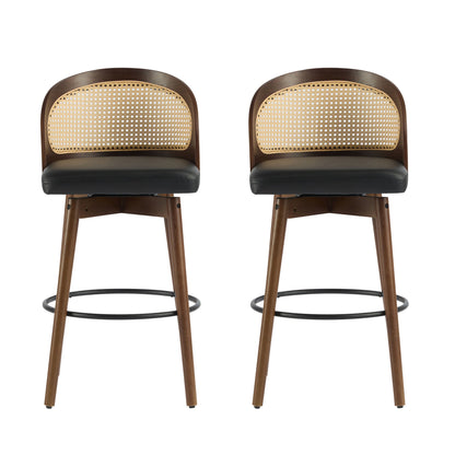 Como - Indoor Wood Barstool (Sey of 2)