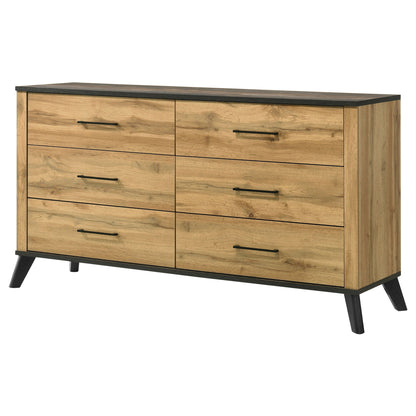 Fraser - 6 Drawer Dresser Cabinet - Natural
