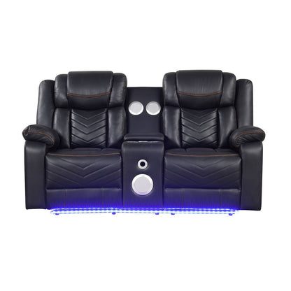 Challenger - LED Power Recliner Loveseat