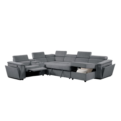 Harvey - Power Recliner Sleeper Sectional