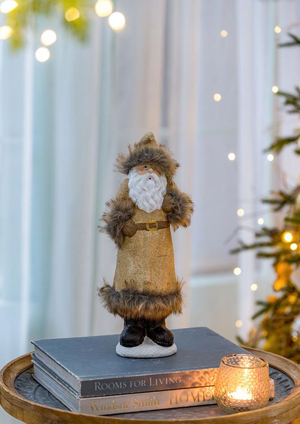 Christmas Gnomes Decorations, Christmas Table Home Ornaments For Holiday Party Gifts (Set of 2) - Beige / White