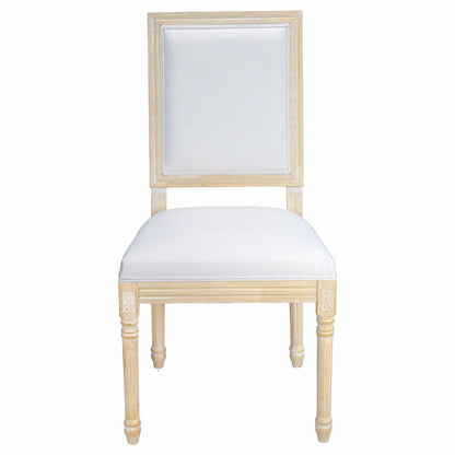 Dining Chairs With Upholstered Square Back (Set of 2)