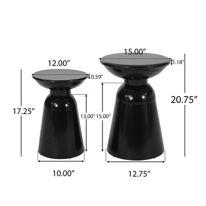 Serenita - Outdoor Side Tables With Flared Design (Set of 2)