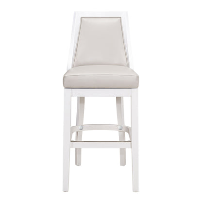 Modern Swivel Stool With Tall Back