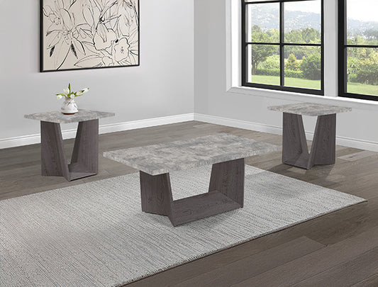 Adea 3pk Cktl Set Faux Concrete