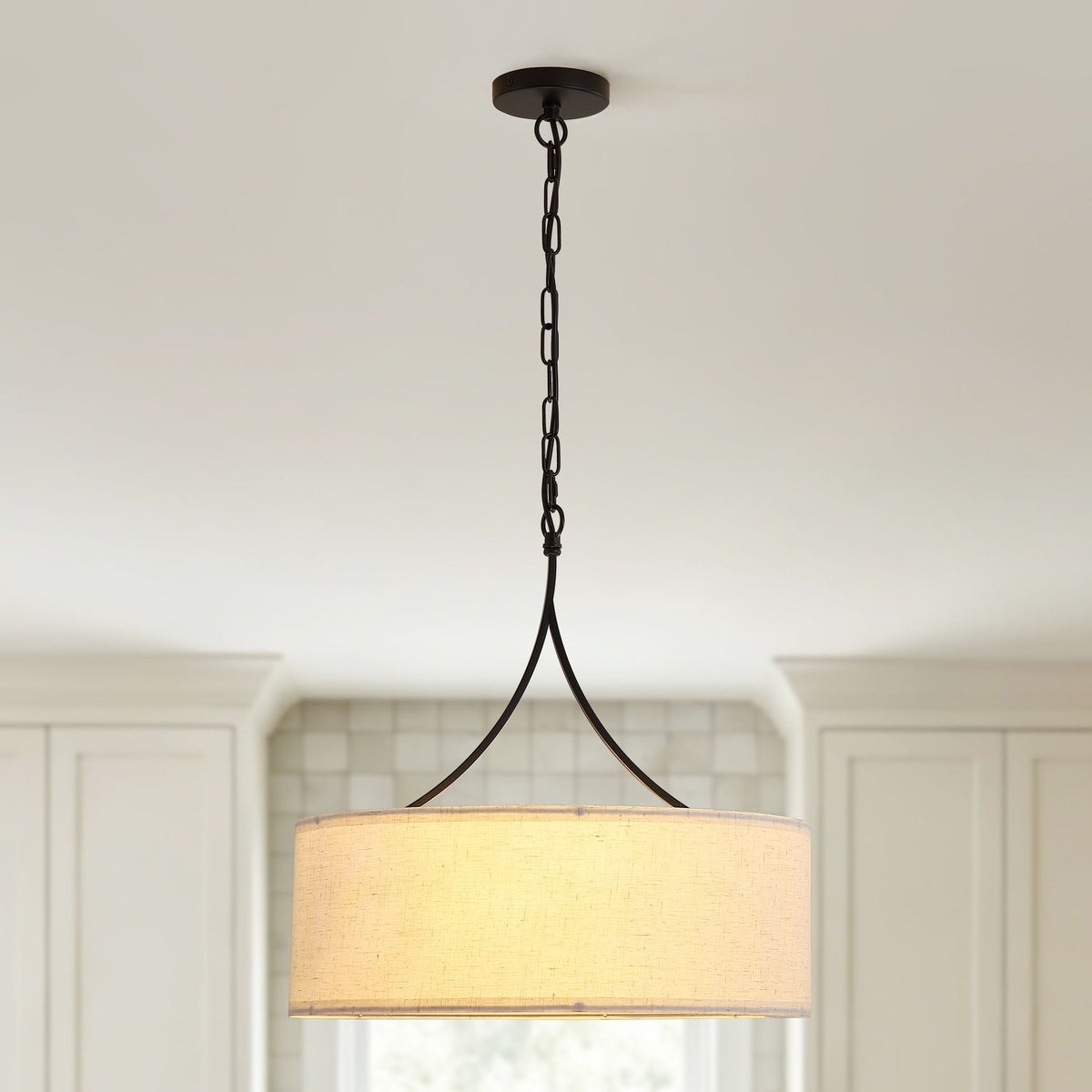 3 Light Drum Pendant Light