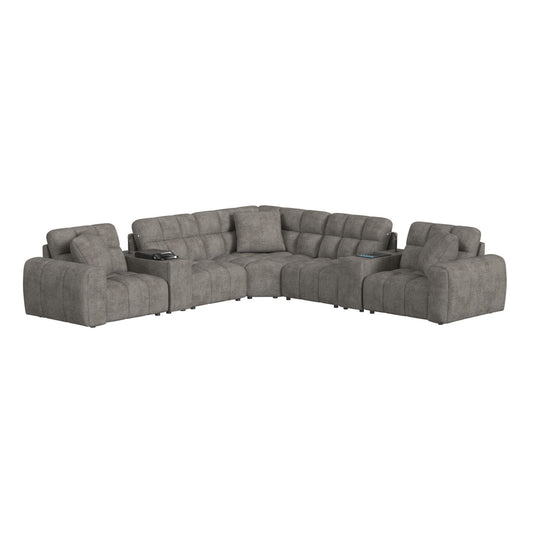Odyssey - Console With Music Controller, FD Cup Holders, Reading Light - Amount Gray