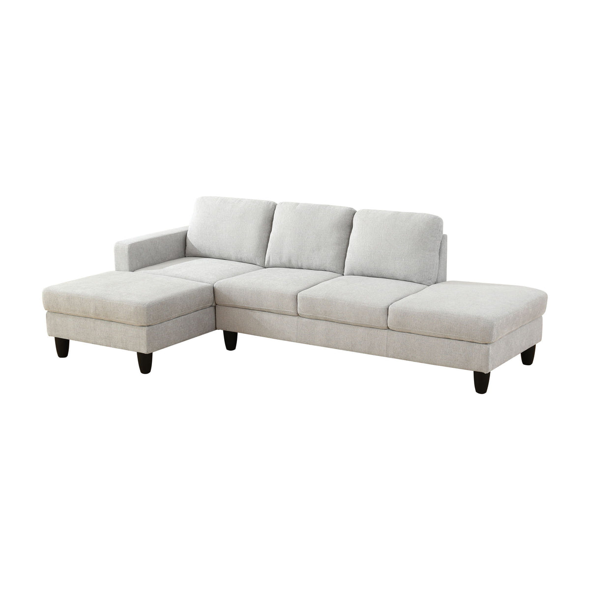 L - Shaped Sectional Sofa With Chaise & Ottoman