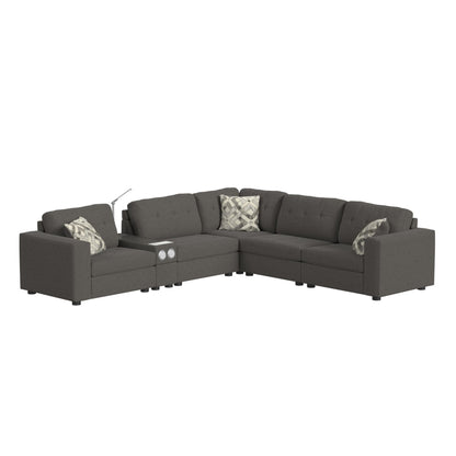 Options One - RHF Chair With 1 Pillow - Ash