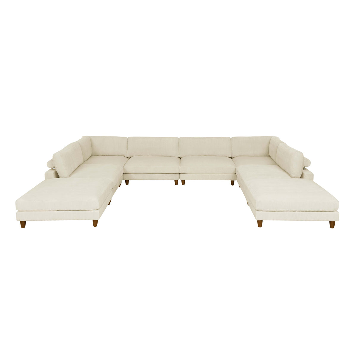 Modern Modular Sectional With Adjustable Back Support