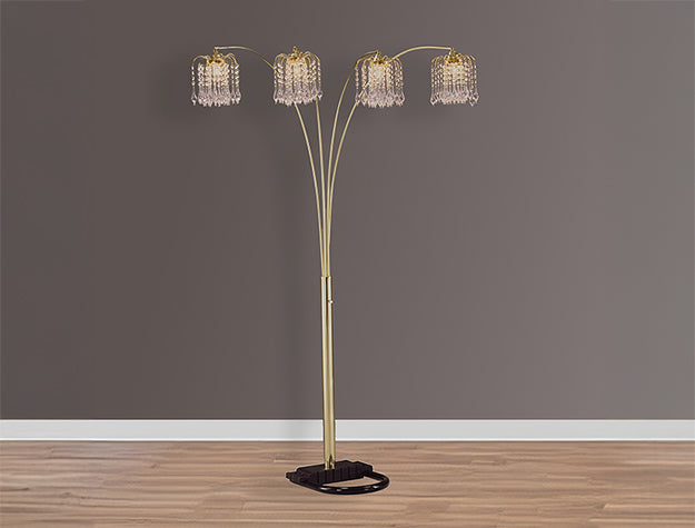 Rain Drop Arc Lamp 84"h
