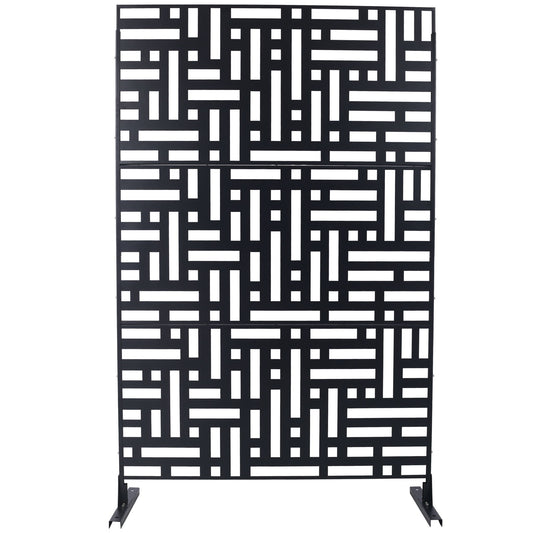 Decorative Freestanding Metal Privacy Screen For Indoor & Outdoor Use