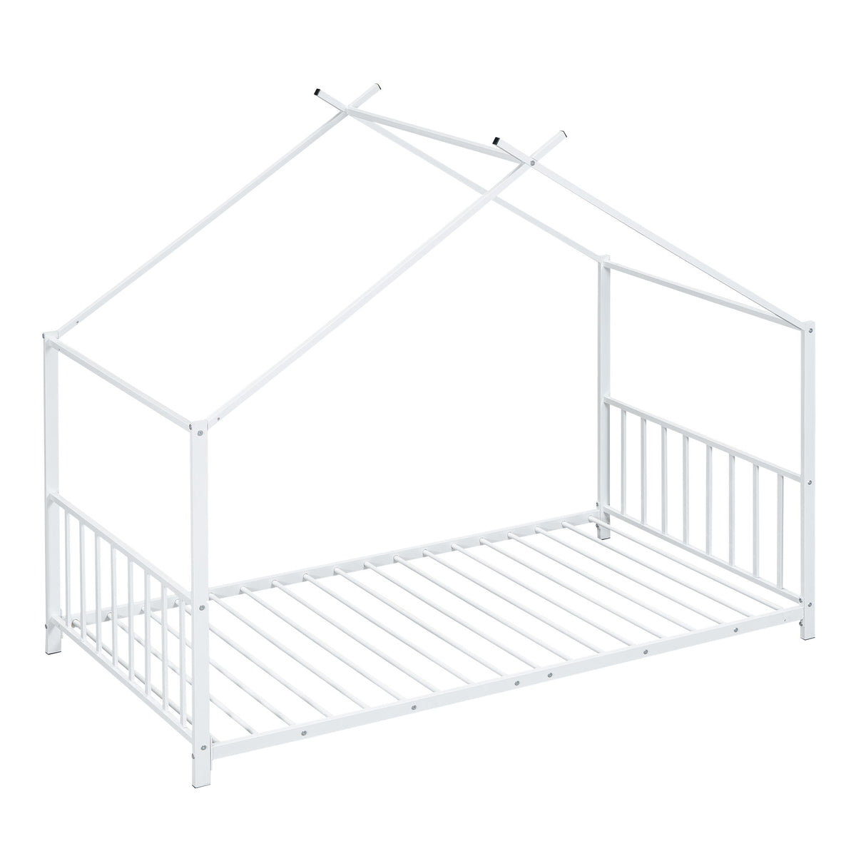 Metal House Platform Bed With Modern Design And Durable Frame