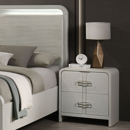 Aria - 2 Drawer Nightstand - Beige
