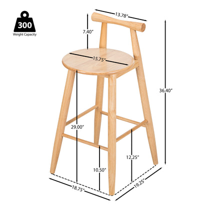 Grove - Indoor Barstool (Set of 2) - Natural