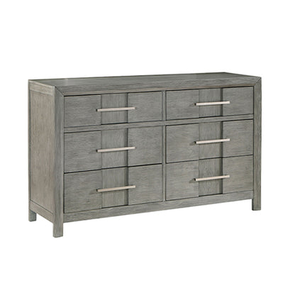 6 Drawer Dresser - Gray - Wood