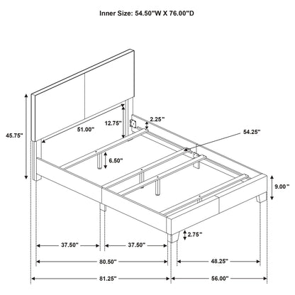 Efram - Panel Bed