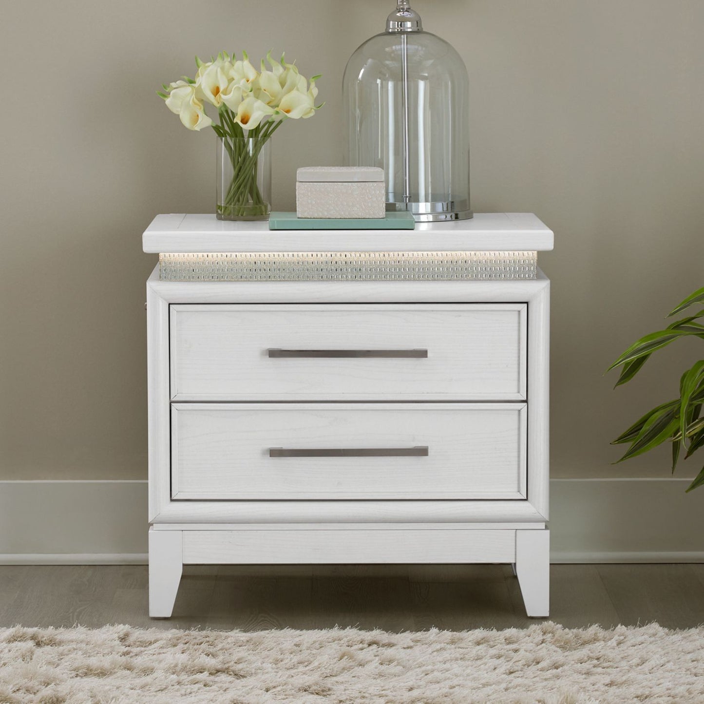 Reflections - Nightstand With Charging Station