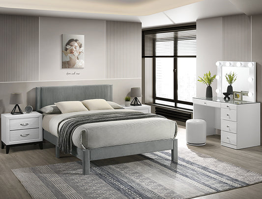 Lucia Bed Frame Light Gray