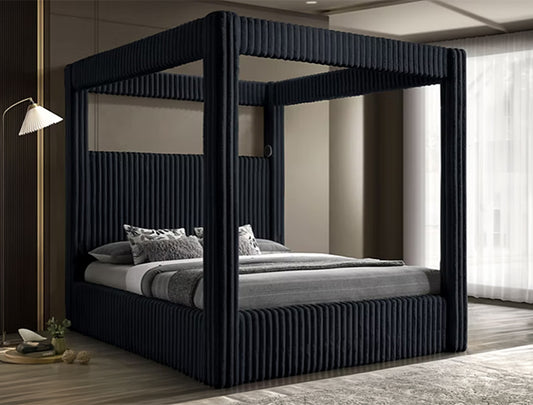 Carla Canopy Bed Black