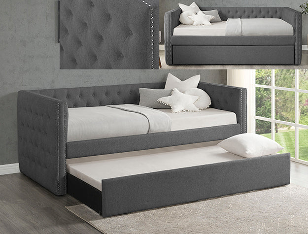 Trina Gunmetal Grey Daybed