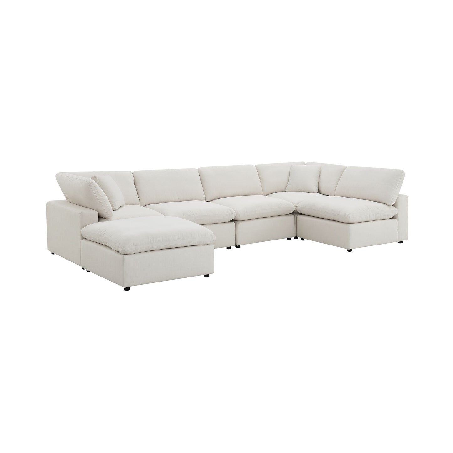 Cloud 9 - Sectional Armless Chair - White