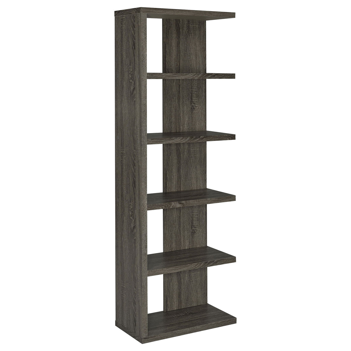 5 Shelf Bookcase - Gray