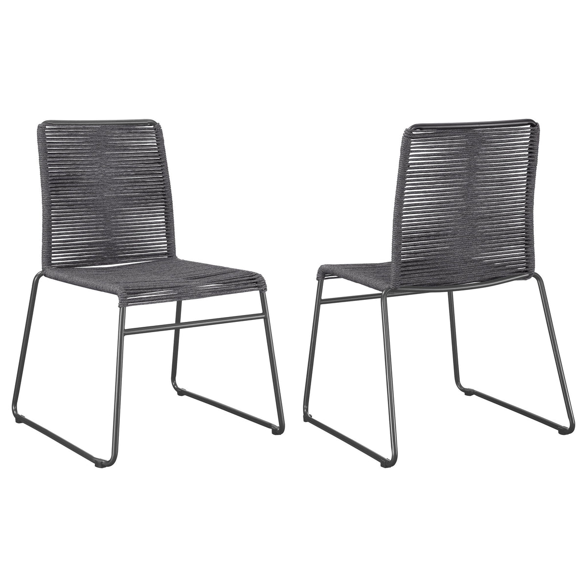 Jerome - Stackable Side Chair (Set of 2) - Charcoal