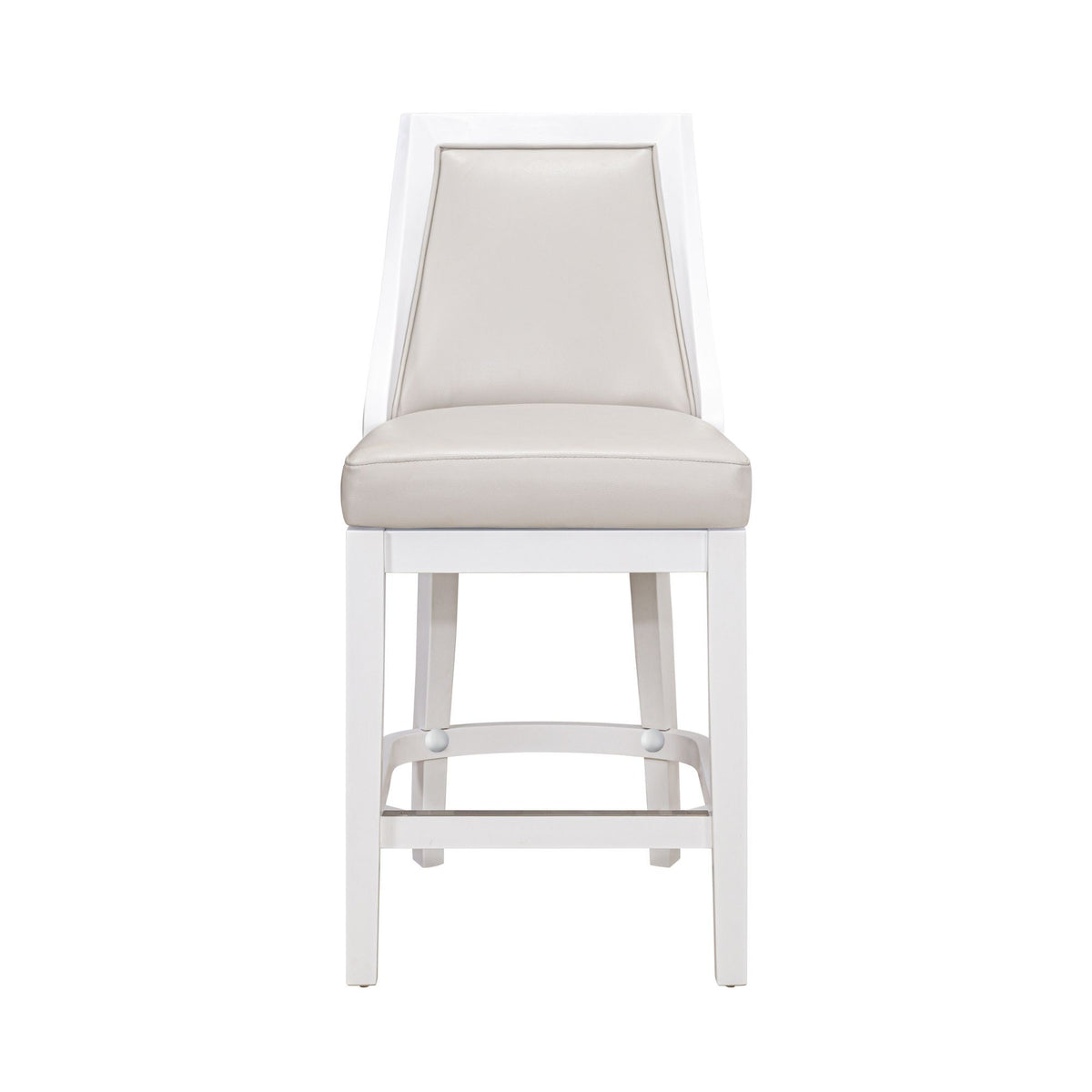 Modern Swivel Stool With Tall Back