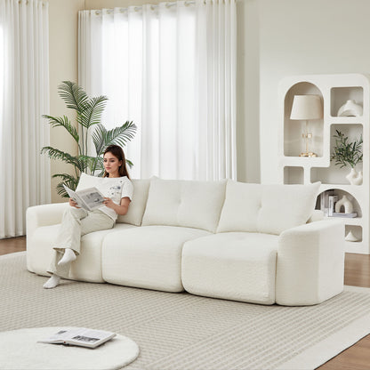 3 Seater With Thickened Armrests Sofa For Living Room