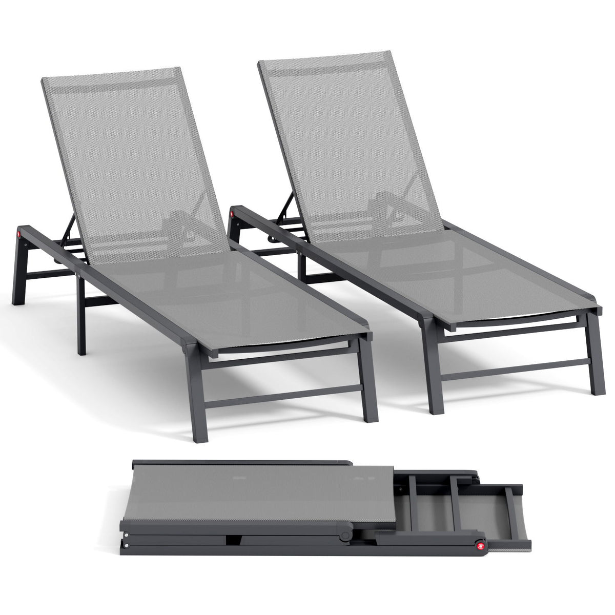 Chaise Lounge Outdoor (Set of 2)