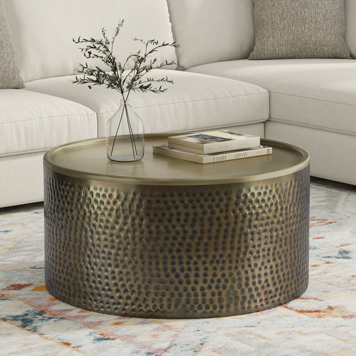 Corbin - Coffee Table - Antique Gold