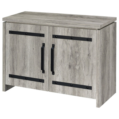 2 Door Accent Cabinet With Accents - Gray