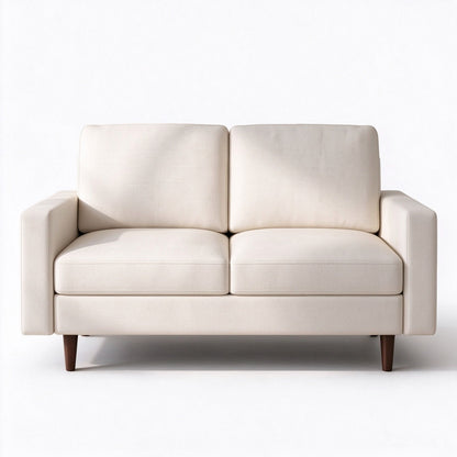 2 Seat Loveseat Sofa, Loose Back Cushion For Living Room