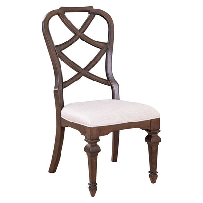 Provence Park - Wood Back Side Chair (RTA) - Brown