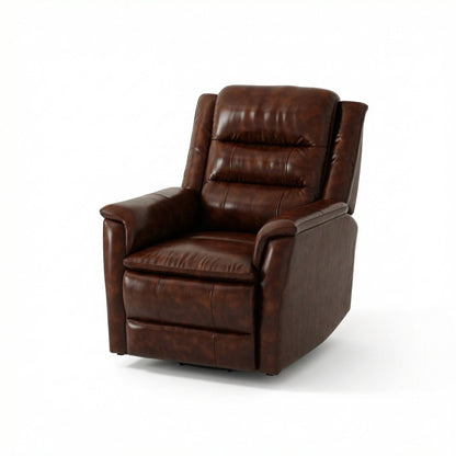 Swivel Recliner With Manual Adjustable Footrest