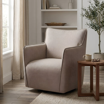 Ayla - Swivel Accent Chair With Matching Lumbar Pillow