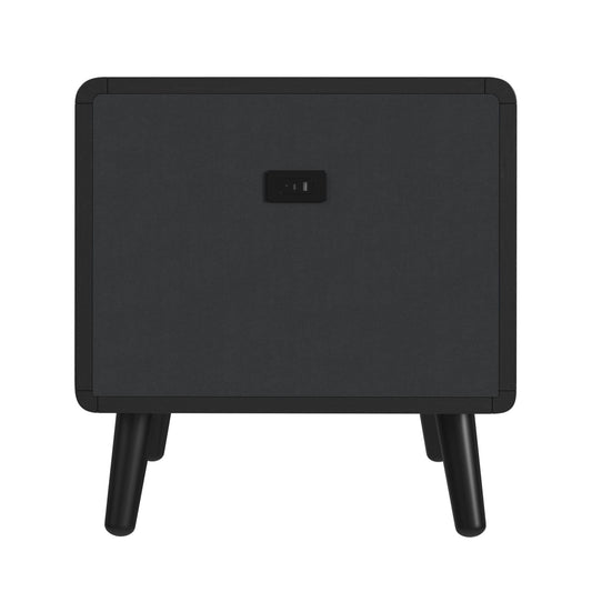 Halo - Square Smart End Table - Black