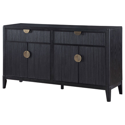 Mason - 2 Drawer Sideboard Storage Furniture - Black