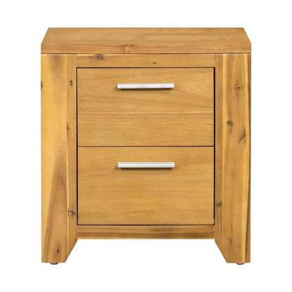 Nightstand - Natural Wood / Brown