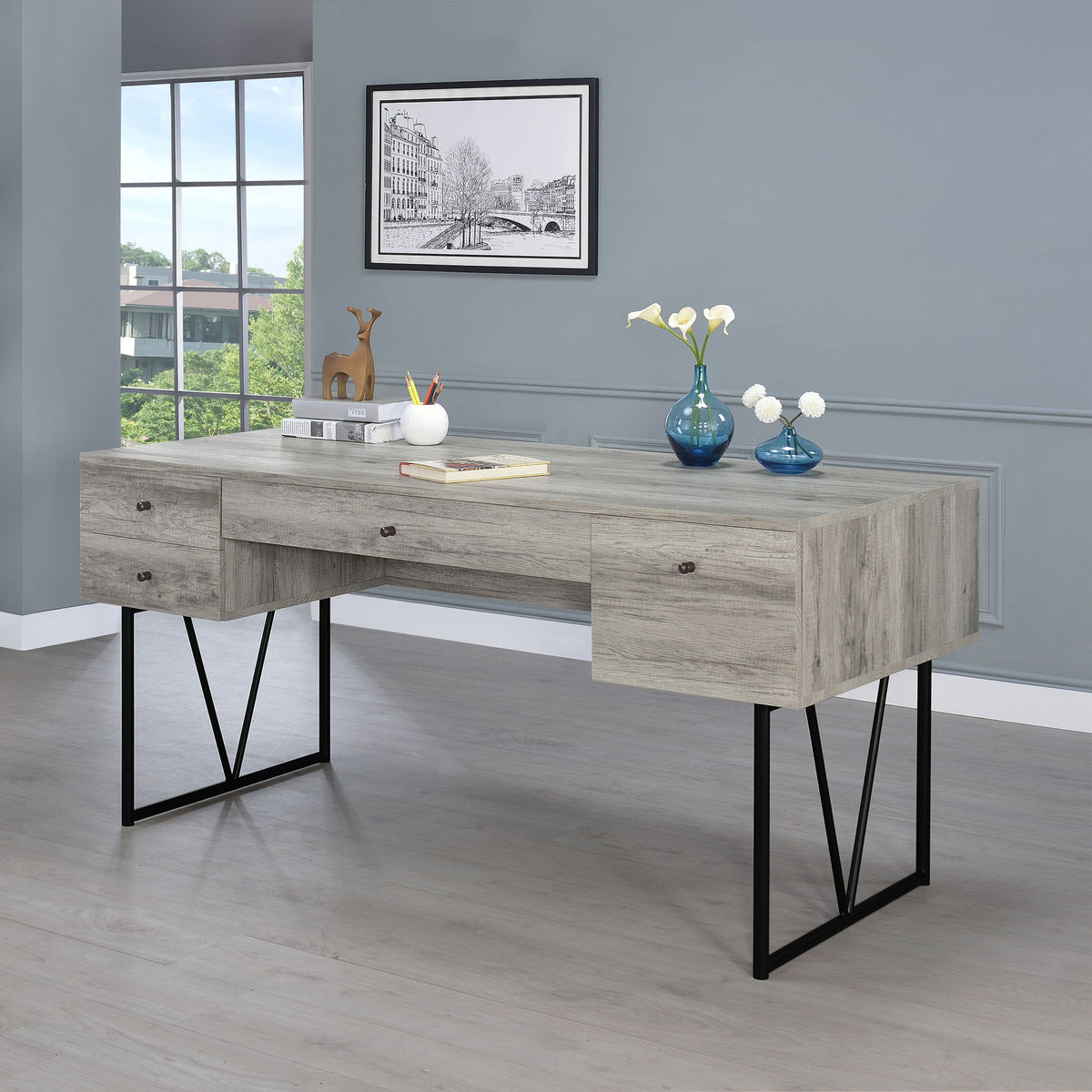 Sonoma - 4 Drawer Writing Desk
