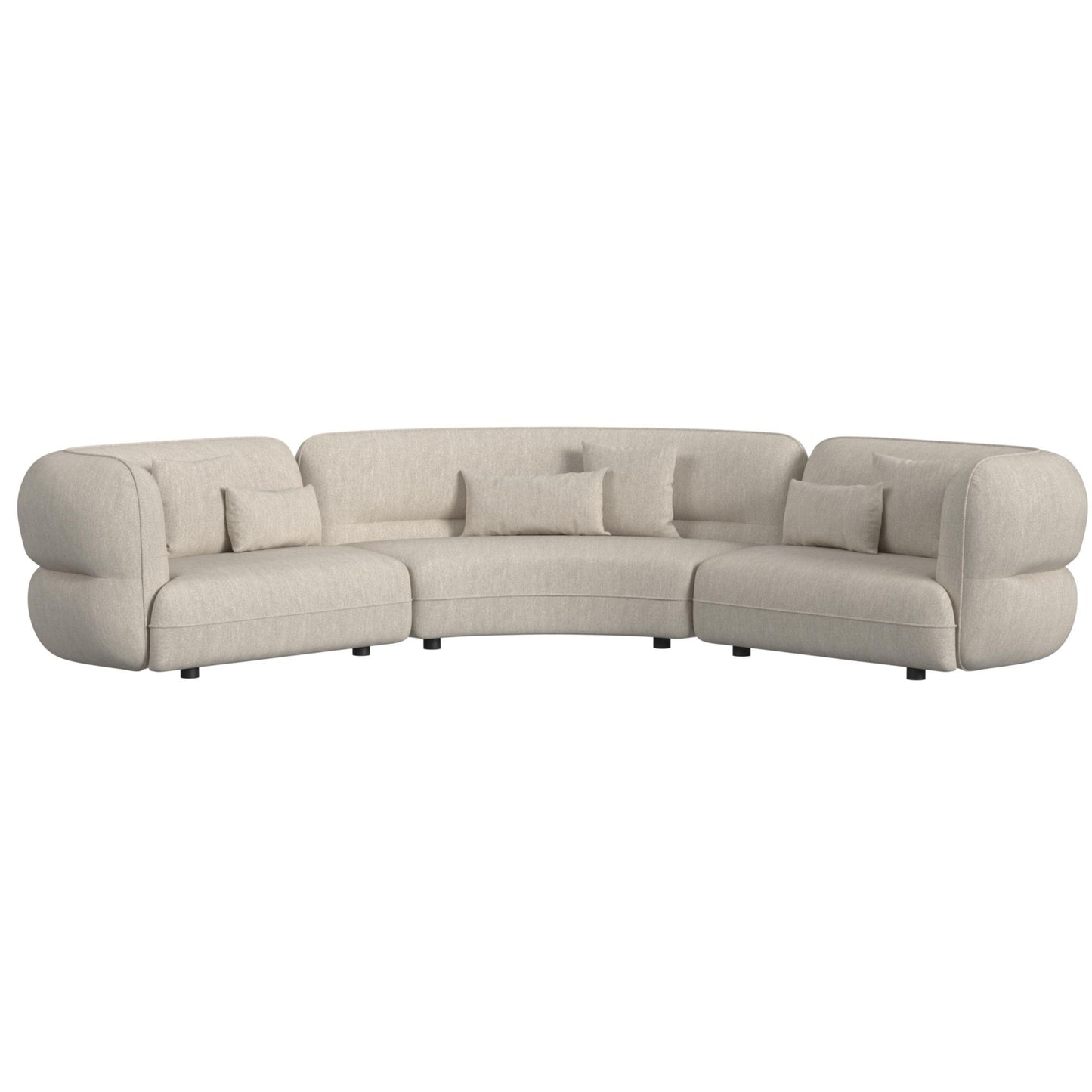 Four Seasons - RHF Loveseat With 2 Pillows - Camel
