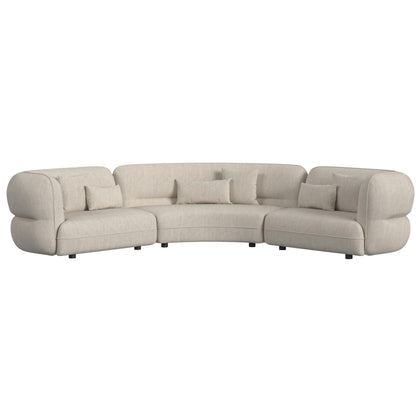 Four Seasons - RHF Loveseat With 2 Pillows - Camel