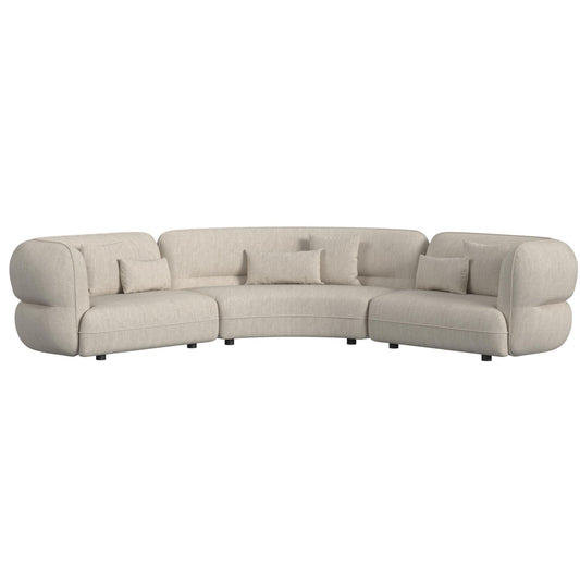 Four Seasons - LHF Loveseat With 2 Pillows - Camel