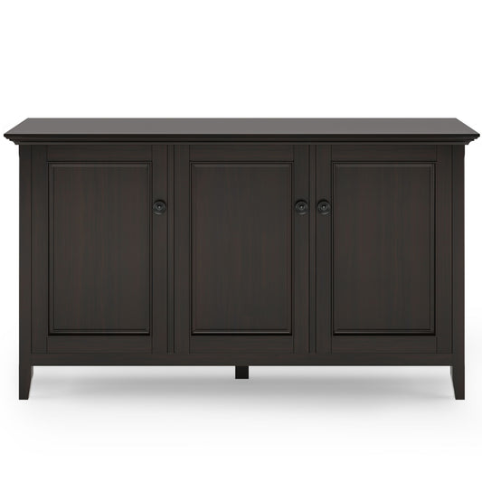 Amherst - Wide 3 Door Storage Cabinet - Hickory Brown