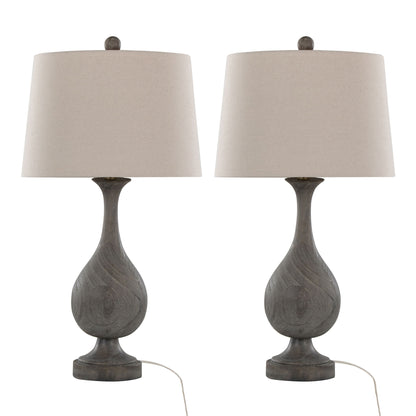 Cipolla Poly - Farmhouse Table Lamp (Set of 2)