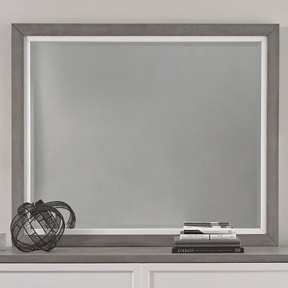 Palmetto Heights - Landscape Mirror - Shell White & Driftwood
